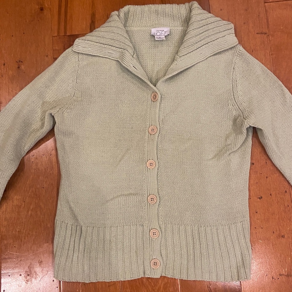 Loft Sage Green Cardigan